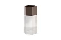 Кашпо Garda Decor 58DB-24229 Кашпо высокое напольное, акрил/мат. бронза 30*26*60см арт. 58DB-24229