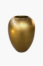 Кашпо Garda Decor ZS2064-GL Кашпо низкое гладкое цвет золото d30*40см арт. ZS2064-GL