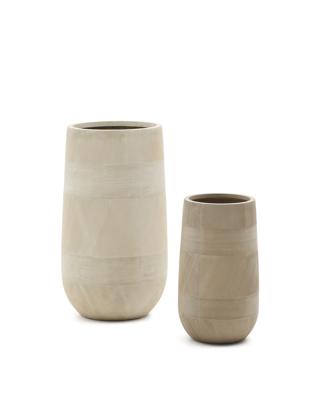 Кашпо La Forma (ех Julia Grup) Набор из 2 кашпо Tival из песчаника бежевого цвета Ø 45 см арт. 262105