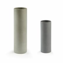 Кашпо La Forma (ех Julia Grup) Комплект из 2-х ваз Stefy цемент серый арт. 057659