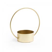 Кашпо La Forma (ех Julia Grup) Цветочный горшок Even золотой металл арт. 067445