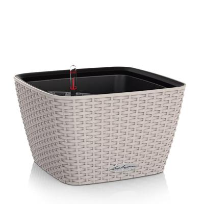 Кашпо Lechuza 15458 Кашпо LECHUZA Бачино 30*30*18см серо-коричневый с системой полива арт. 15458