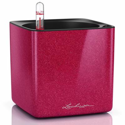 Кашпо Lechuza 13514 Кашпо LECHUZA Кьюб Глосси Кисс 14 Вишневый блестящий с системой автополива арт. ZN-405701