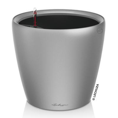 Кашпо Lechuza 16088 Кашпо LECHUZA Классико 43 LS Серебряное с системой полива и съемным горшком (снят) арт. ZN-300819