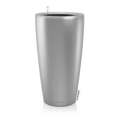 Кашпо Lechuza 15788 Кашпо LECHUZA Рондо 32 Серебряное с системой полива арт. ZN-300937