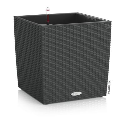 Кашпо Lechuza 15392 Кашпо LECHUZA Кьюб Коттедж 50 Гранит с системой полива арт. ZN-301005