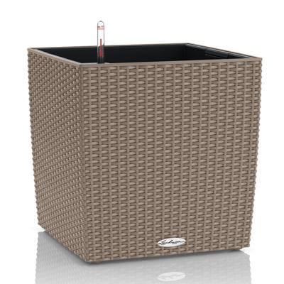 Кашпо Lechuza 15396 Кашпо LECHUZA Кьюб Коттедж 50 Песочно-коричневое все-в-одном арт. ZN-301008