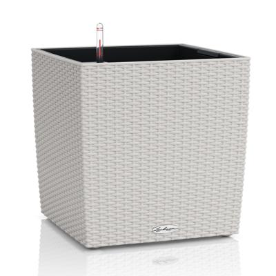 Кашпо Lechuza 15397 Кашпо LECHUZA Кьюб Коттедж 50 Светло-серое все-в-одном арт. ZN-301009