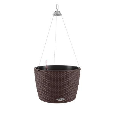 Кашпо Lechuza 15185 Кашпо LECHUZA Нидо Коттедж 35  Мокко, с системой полива арт. ZN-301230