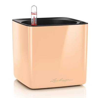 Кашпо Lechuza 30651446  Кашпо LECHUZA Кьюб Глосси 14 цвет Абрикос с системой полива  ( Снят) арт. ZN-405695