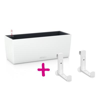 Кашпо Lechuza Набор из белого кашпо Балконера Колор 50 и креплений арт. ZN-405725