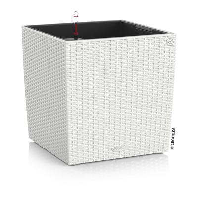 Кашпо Lechuza 15380 Кашпо LECHUZA Кьюб Коттедж 40 Белый с системой полива арт. ZN-300998
