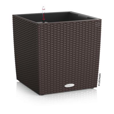 Кашпо Lechuza 15385 Кашпо LECHUZA Кьюб Коттедж 40 Мокко с системой полива арт. ZN-301000