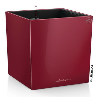 Кашпо Lechuza 16567 Кашпо LECHUZA Кьюб 50 Красный блестящий с системой полива арт. ZN-301101