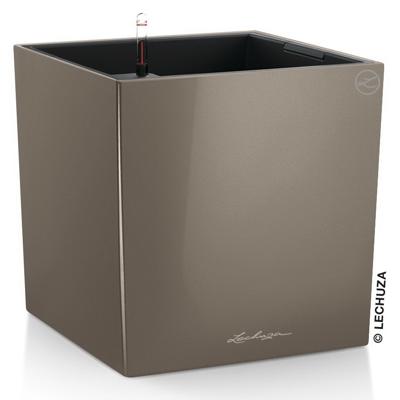 Кашпо Lechuza 16565 Кашпо LECHUZA Кьюб 50 Серо-коричневое с системой полива арт. ZN-301104
