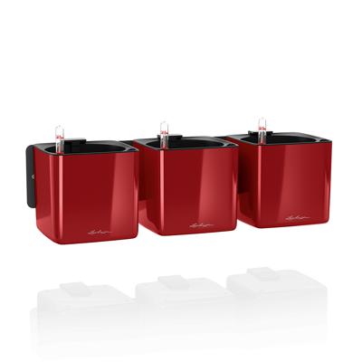 Кашпо Lechuza 13525 Комплект Green Wall Home Kit Glossy Ярко-красный блестящий с системой автополива арт. ZN-405699