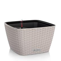 Кашпо Lechuza 15458 Кашпо LECHUZA Бачино 30*30*18см серо-коричневый с системой полива арт. 15458