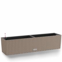 Кашпо Lechuza 15456 Кашпо LECHUZA Балконера Коттедж 80 Песочно-коричневое все-в-одном арт. ZN-300978