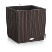 Кашпо Lechuza 15385 Кашпо LECHUZA Кьюб Коттедж 40 Мокко с системой полива арт. ZN-301000