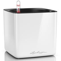 Кашпо Lechuza 13520 Кашпо LECHUZA Кьюб Глосси 16 Белое блестящее с системой автополива арт. ZN-405692