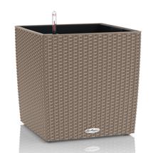 Кашпо Lechuza 15396 Кашпо LECHUZA Кьюб Коттедж 50 Песочно-коричневое все-в-одном арт. ZN-301008