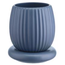 Кашпо Tkano Горшок цветочный темно-синего цвета из коллекции edge, 2,7л арт. TK22-DEC-PT0003