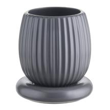 Кашпо Tkano Горшок цветочный серого цвета из коллекции edge, 2,7 л арт. TK22-DEC-PT0005