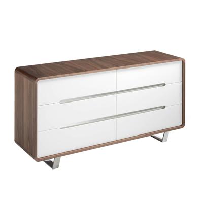 Комод Angel Cerda Комод из орехового дерева с белыми ящиками 136-C /7106 арт. 105736