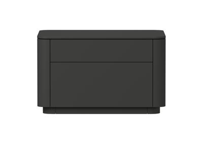 Комод Ellipsefurniture Тумба прикроватная Tammi 2 ящика ширина 60 см (черный) арт. TM010206160101