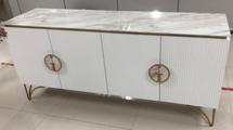 Комод Garda Decor GD-CH20207 Комод Plisse белый/золото 180*50*80см арт. GD-CH20207
