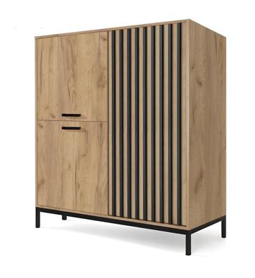 Комод Halmar Комод Halmar LAMINO KM-2 (дуб крафт/черный) арт. V-PL-LAMINO-KM-2