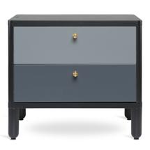 Комод LATITUDE Тумба прикроватная saga, hordur, 55х40х50 см, черная арт. SGNSTDHRDRBK