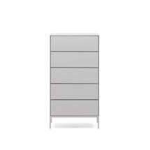 Комод La Forma (ех Julia Grup) Vedrana Комод с 5 ящиками белый лак 60 x 114 см арт. 178374