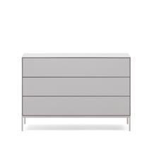 Комод La Forma (ех Julia Grup) Vedrana Комод с 3 ящиками белый лак 110 x 75 см арт. 178376