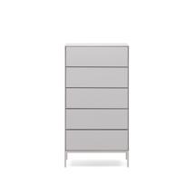 Комод La Forma (ех Julia Grup) Vedrana Комод с 5 ящиками белый лак 60 x 114 см арт. 178374