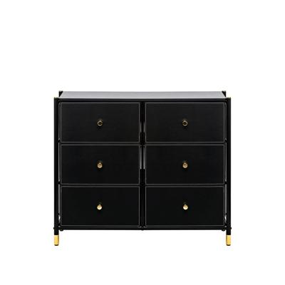 Комод Мебель Импэкс Комод Leset Нирита/Хайди, 6 ящиков, Черный арт. 2500000209727