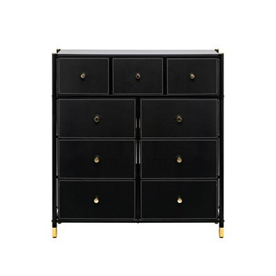 Комод Мебель Импэкс Комод Leset Нирита/Хайди, 9 ящиков, Черный арт. 2500000209772