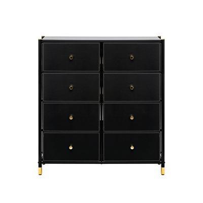 Комод Мебель Импэкс Комод Leset Нирита/Хайди, 8 ящиков, Черный арт. 2500000209741