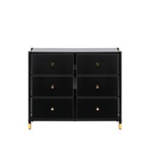 Комод Мебель Импэкс Комод Leset Нирита/Хайди, 6 ящиков, Черный арт. 2500000209727
