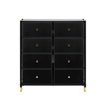 Комод Мебель Импэкс Комод Leset Нирита/Хайди, 8 ящиков, Черный арт. 2500000209741