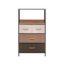 Комод Мебель Импэкс Комод Leset Локи 4 ящ., Коричневый, Бежевый арт. 2500000183492