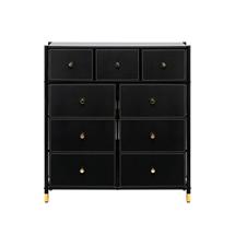 Комод Мебель Импэкс Комод Leset Нирита/Хайди, 9 ящиков, Черный арт. 2500000209772