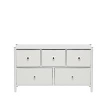 Комод Мебель Импэкс Комод Leset Нирита/Хайди широкий 5 ящиков, Белый арт. 9780201379624