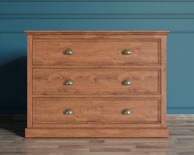 Комод Этажерка Комод "Palermo natural" с тремя ящиками арт PL1015OAK арт. PL1015OAK