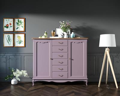 Комод Этажерка Комод Leontina Lavanda с шестью ящиками и дверками арт ST9350L арт. ST9350L