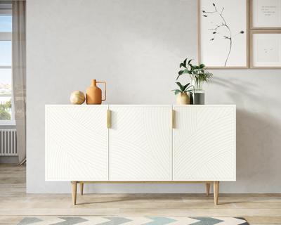 Комод Этажерка Комод с тремя дверками "Line" LN02/GR1/beige арт. LN02/GR1/beige
