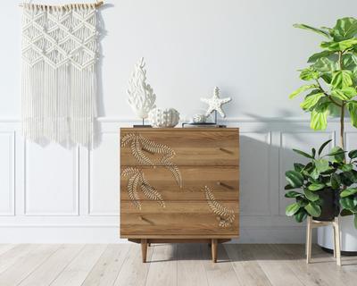 Комод Этажерка Комод "Boho" 3 ящика с растением арт BH04 арт. BH04