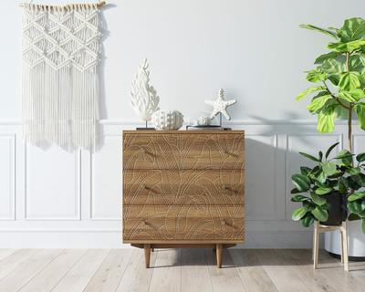 Комод Этажерка Комод "Boho" 3 ящика джангл арт BH07 арт. BH07