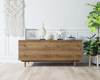 Комод Этажерка Комод "Boho" 4 ящика джангл арт BH09 арт. BH09