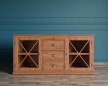 Комод Этажерка Комод "Palermo natural" с дверками арт PL1051OAK арт. PL1051OAK